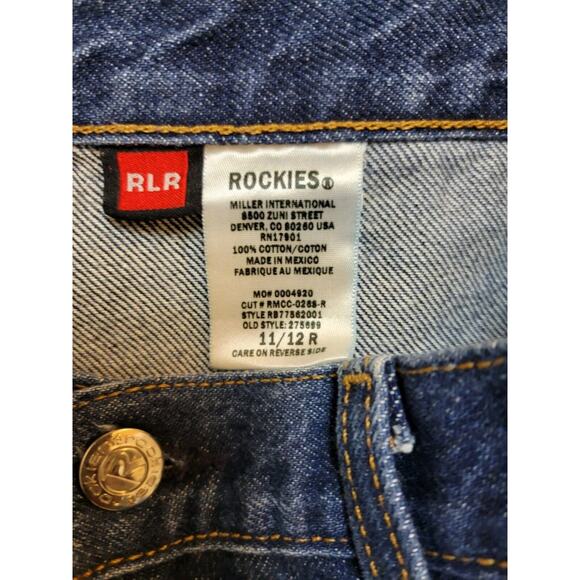 VTG Rockies Western High Waisted Mom Jeans Bareback Dark Wash 11/12 Reg - Picture 4 of 5